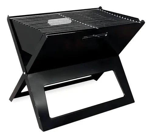 ASADOR PORTATIL DE CARBON ACERO INOXIDABLE