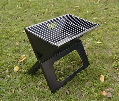 ASADOR PORTATIL DE CARBON ACERO INOXIDABLE