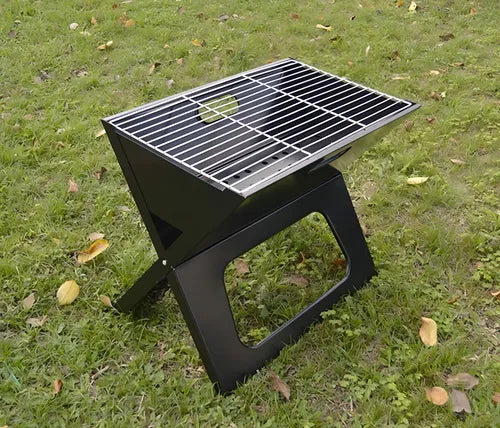 ASADOR PORTATIL DE CARBON ACERO INOXIDABLE