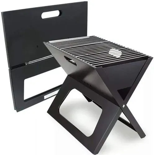 ASADOR PORTATIL DE CARBON ACERO INOXIDABLE